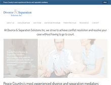 Tablet Screenshot of divorcemediationgp.com